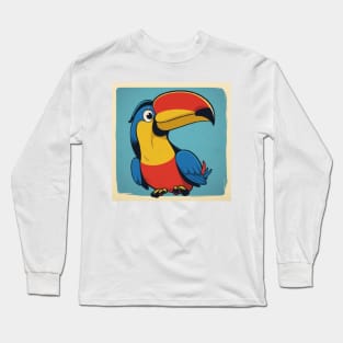 retro bird Long Sleeve T-Shirt